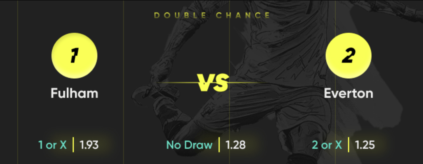 Football bet types double chance